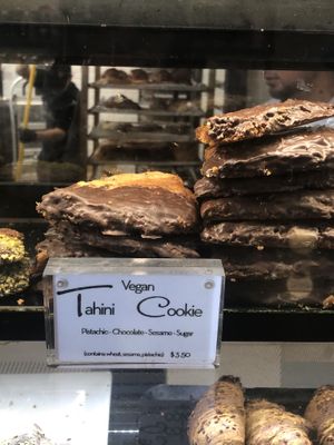 Vegan tahini cookie   at The French Workshop in Bayside