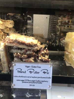 Vegan gluten free peanut butter bar   at The French Workshop in Bayside