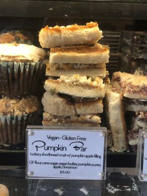 Vegan gluten free pumpkin bar   at The French Workshop in Bayside