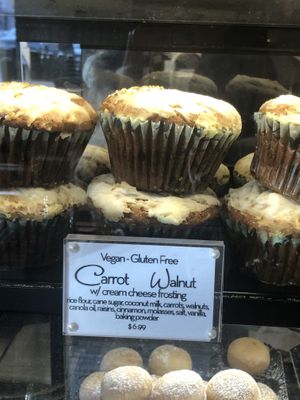 Vegan gluten free carrot walnut   at The French Workshop in Bayside