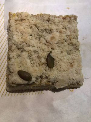 Vegan gluten free pumpkin bar   at The French Workshop in Bayside