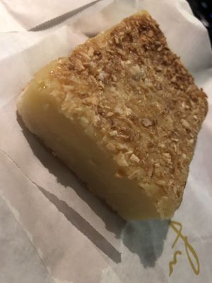 Vegan gluten free lemon bar   at The French Workshop in Bayside