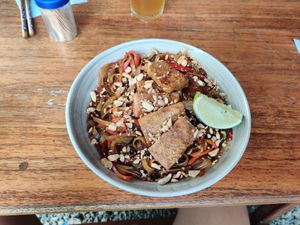 Pad Thai at GAMI Palomino in La Guajira
