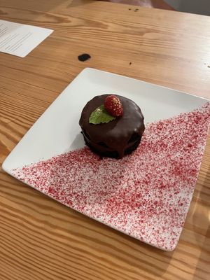 Dark chocolate cake at The Green House in Wilmington