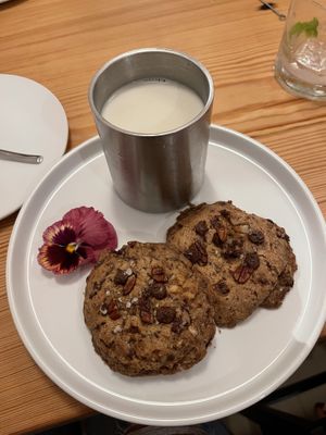 Milk & cookies - not my fav of their desserts  at The Green House in Wilmington