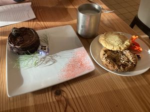 The Darkest Chocolate Cake / Milk & Cookies  at The Green House in Wilmington