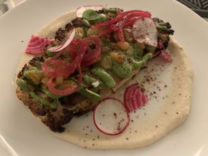 Smoked cauliflowerr  at The Green House in Wilmington