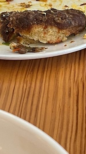 Burnt biscuits make me so sad. The biscuits also just tasted weird without the gravy covering them—possibly the type of flour they use.   at The Green House in Wilmington