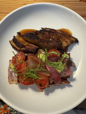 Lions mane mushroom and potatoes  at The Green House in Wilmington