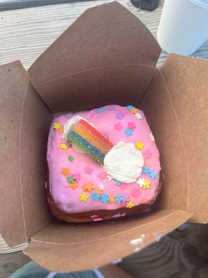 Over the Rainbow Donut at Valkyrie Doughnuts in St Petersburg