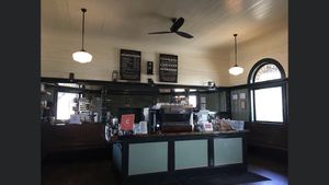 So cute inside  at Copper City Espresso in Canton