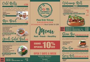 Menu pic 2 at Ba-Mi  in Mount Gambier