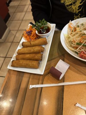 Fried spring rolls   at Tida Thai Cuisine in Virginia Beach