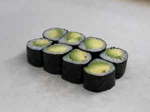 Vegan sushi at C-Weed Restaurant in Vaerloese