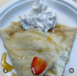 Vegan berry crepe  at SkyTop Coffee in Manlius