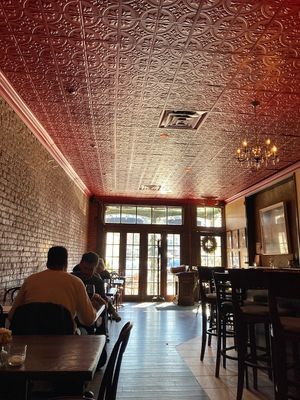 Interior- seating  at Tartine Bistro in Rocky River