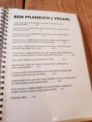 Speisekarte at Schall & Rauch in Munich