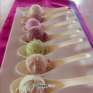 raw vegan ice cream, home-made at Leafy Greens Cafe in Johannesburg