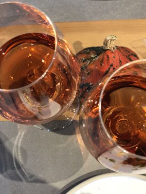 Local rosé wine  at il Bosco delle Galline Volanti in Barolo