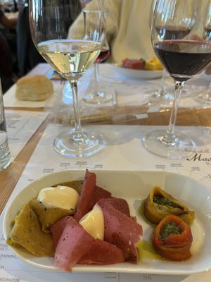 Appetizers  at il Bosco delle Galline Volanti in Barolo