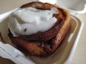 Cinnamon roll at The Bonnington in Edinburgh