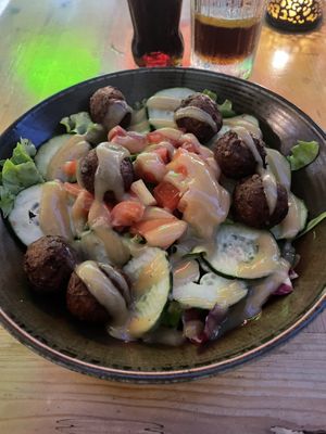 Falafel salad   at La Famiglia in Zadar
