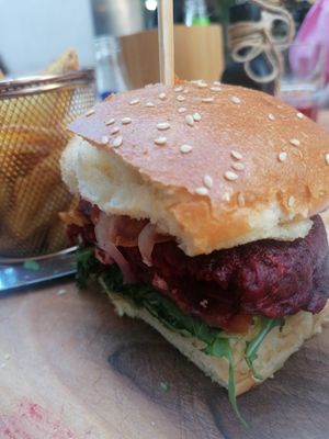 Vegan Burger at La Famiglia in Zadar