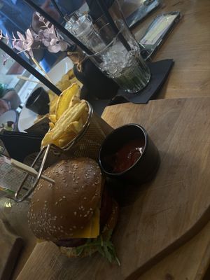 Vegan burger  at La Famiglia in Zadar