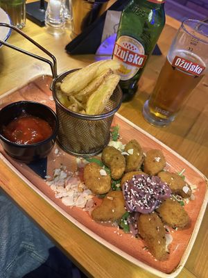 Vegan nuggets  at La Famiglia in Zadar