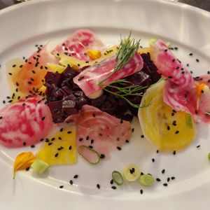 L'entrée du menu vegan at HO' Gastronome in St-germain-du-bois