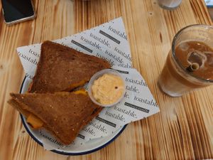 Vegan Kimchi/ Summer Kaffe Latte at toastable. in Amsterdam