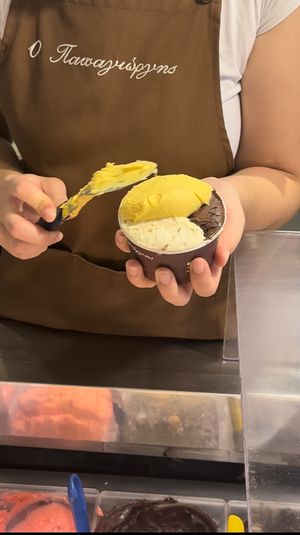   at Papagiorgis Patiserie-Gelateria in Corfu
