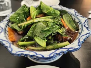 Fried kai-lan at Nagara Thai Gold in Central Singapore