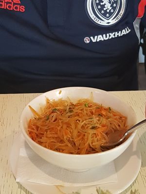 asian buckwheat noodles at Botanique in Vilnius