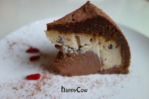 Yummy raw vegan cake at Botanique in Vilnius