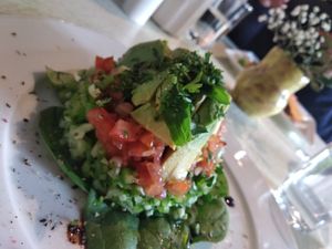 Avocado salad at Botanique in Vilnius