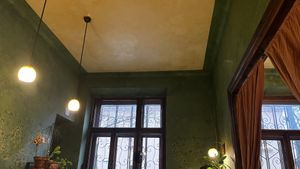 part of the space  at Massolit Books & Café in Krakow