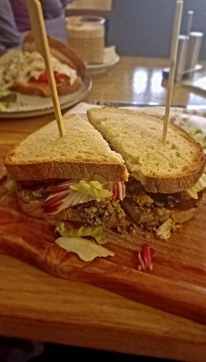 Vegan BLT at La Birou Bistro in Brasov