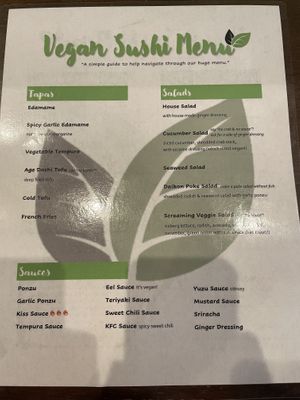 Ask for the vegan menu! at Jjanga in Las Vegas
