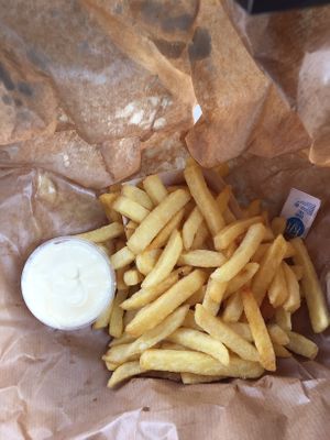 French fries with Veganaise at De Frietwagon in Halle
