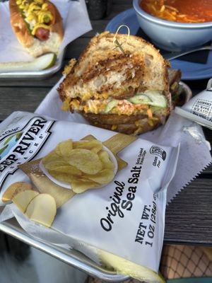 Vegan banh mi melt  at All Souls Lounge in Salem