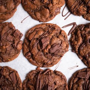 Double chocolate cookies at All Natural Bakes in Preston