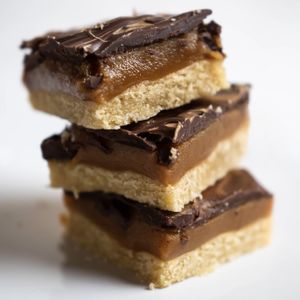 Millionaires Shortbread at All Natural Bakes in Preston