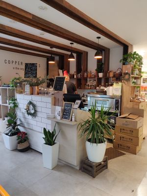 View of the billing counter. They also have daily specials  at Copper + Cloves @ Organic World in Bangalore