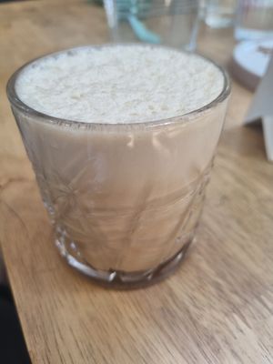 Iced coffee at Copper + Cloves @ Organic World in Bangalore