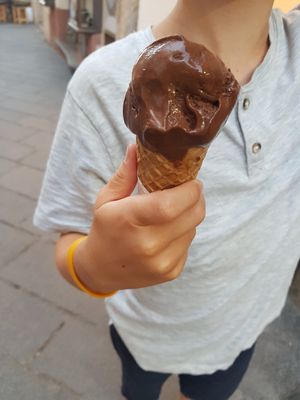 Chocolate! at Gelatomania in Taormina