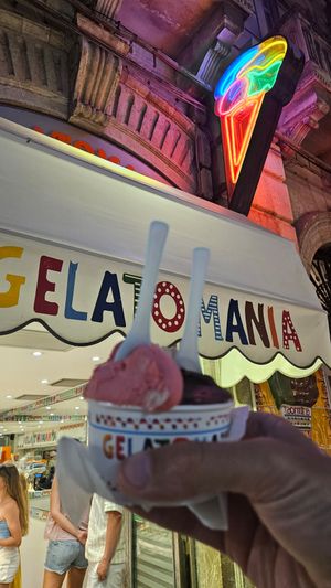  at Gelatomania in Taormina