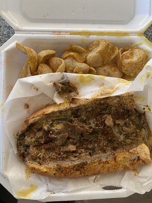 The Marley (Philly cheezesteak) #Veganuary at Soul Wired Cafe in Jackson