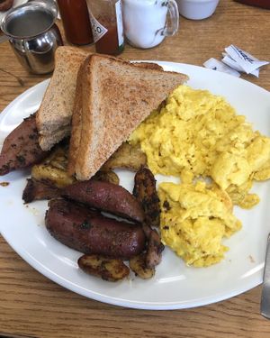 Just egg, potatoes and toast   at No Reservations in Galloway