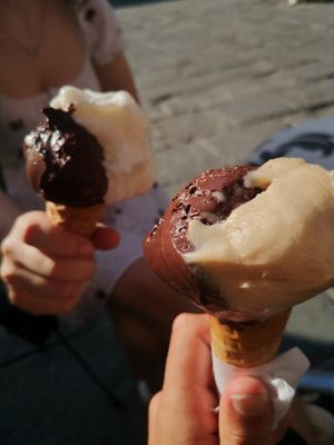 Best vegan ice cream in siena! Especially the chocolate ice cream at Gelateria il Masgalano in Siena